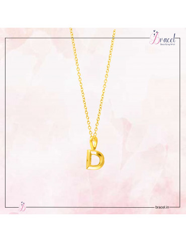 Gold Alphabet A Pendant