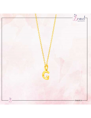 Gold Alphabet G Pendant